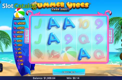 Bildschirm3. Summer Vibes: Cash Shot slot