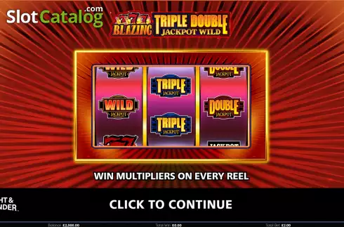 Start Screen. Blazing 777 Triple Double Jackpot Wild slot