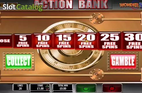 Free Spins Win Screen 4. Action Bank Wonder 500 slot