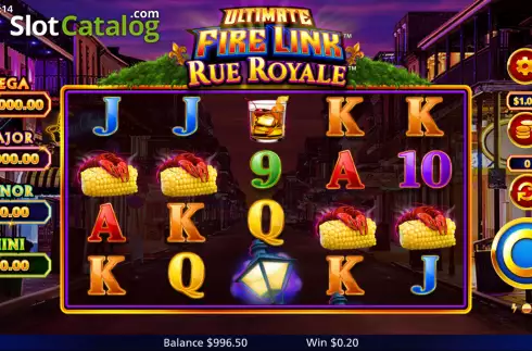 Win screen 2. Ultimate Fire Link Rue Royale slot