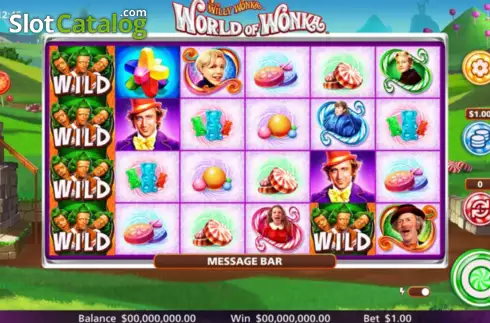 Game screen. World of Wonka slot