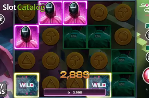 Win screen. Squid Game - One Lucky Day slot