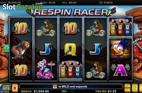 Skärmdump2. Respin Racer slot