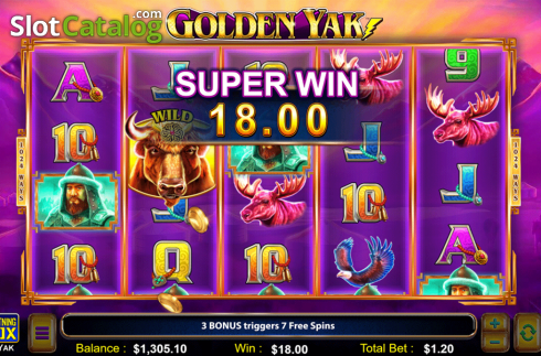 Super Win. Golden Yak slot