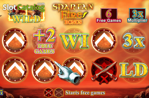 Skärmdump3. Spartan Fire slot