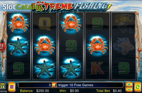 Win Screen. Extreme Fishing slot
