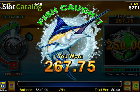 Win Screen 2. Extreme Fishing slot