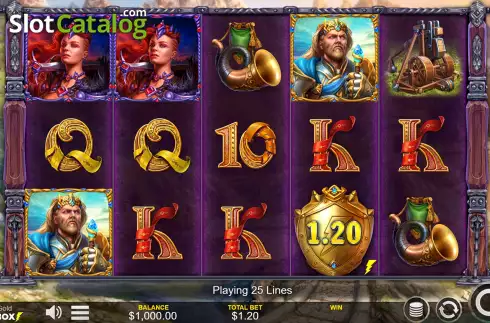 Game Screen. Blood And Gold slot