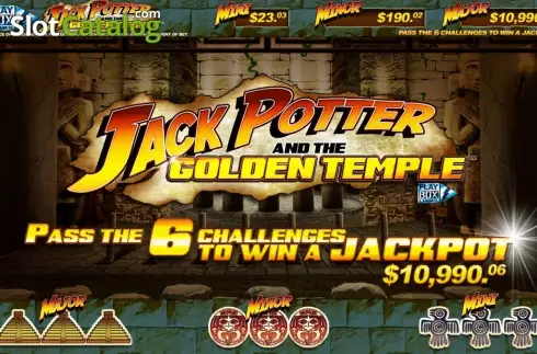 Écran2. Jack Potter and the Golden Temple Machine à sous