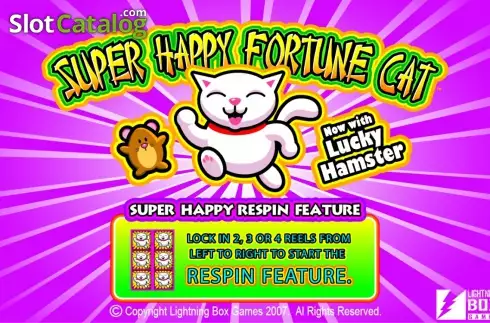 Skärmdump2. Super Happy Fortune Cat slot