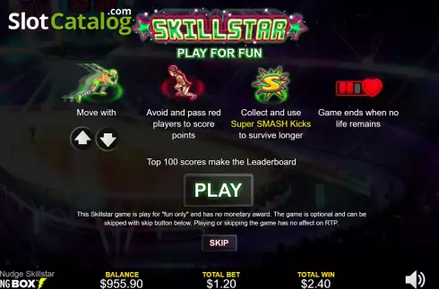 Bonus Game Win Screen 2. Smash Nudge Skillstar slot