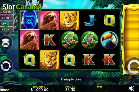 Ecran2. Lightning Gorilla 2 slot