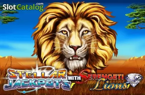 Stellar Jackpots with Serengeti Lions Logo