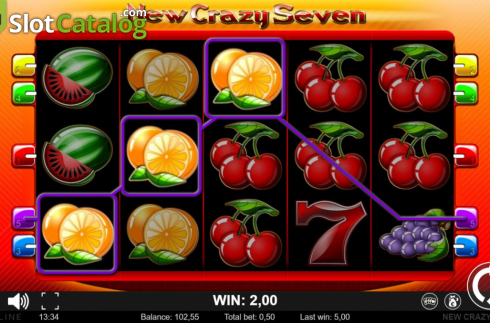 win 2. New Crazy Seven slot