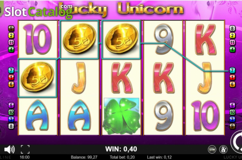 Bildschirm3. Lucky Unicorn slot