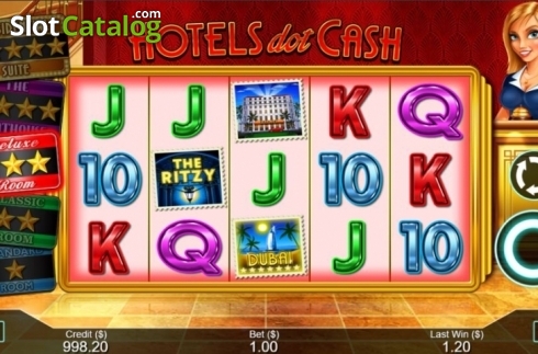 Game Screen. Hotels Dot Cash slot