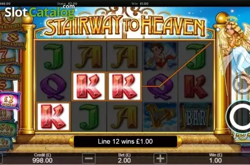 Win screen. Stairway to Heaven slot