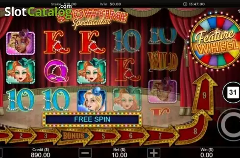 Free Spin. Showtime Spectacular slot
