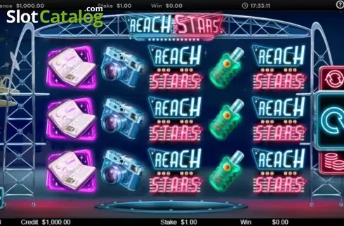 Reel Screen. Reach for the Stars slot