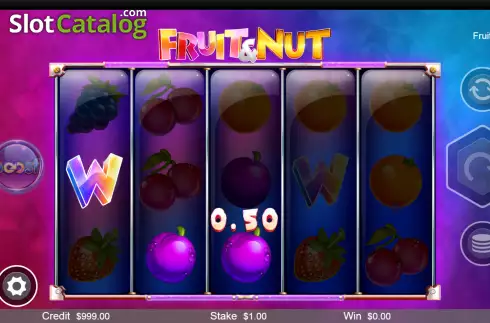 Win screen. Fruit and Nut slot