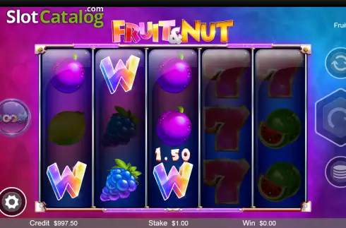Win screen 2. Fruit and Nut slot