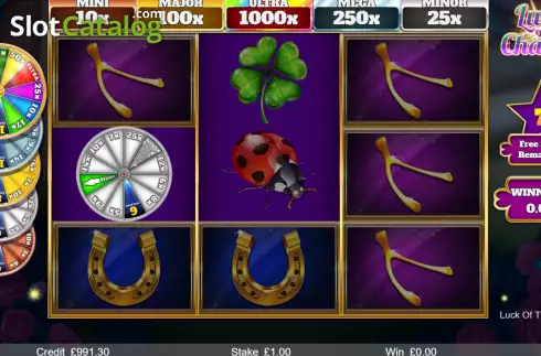Free Spins screen 2. Luck of the Charms slot