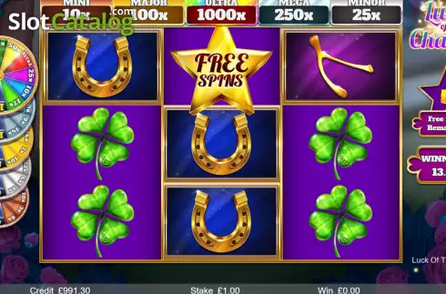 Free Spins screen 3. Luck of the Charms slot