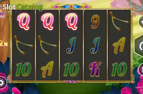 Win screen. Luck of the Charms Free Spins slot