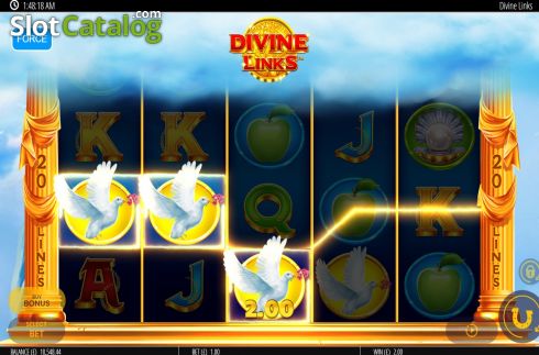 Win Screen 2. Divine Links slot
