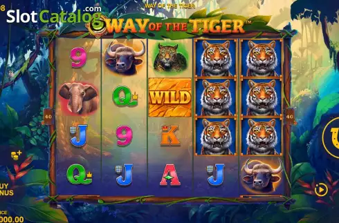 Reels Screen. Way of the Tiger (Lucksome) slot