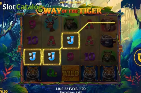 画面3. Way of the Tiger (Lucksome) カジノスロット