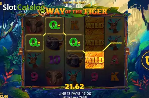 Ecran5. Way of the Tiger (Lucksome) slot