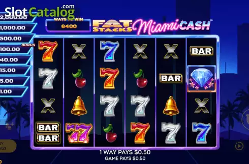 Ekran4. FatStacks Miami Cash yuvası