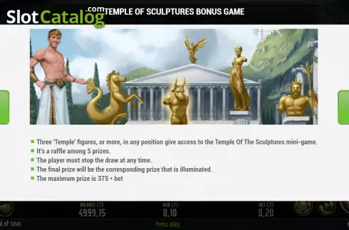 Bonus Game screen 2. God of Seas slot