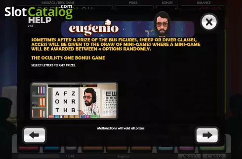 Bonus games 3. Eugenio slot