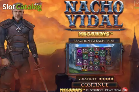 Captura de tela2. Nacho Vidal Megaways slot