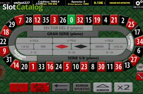 Game screen 2. Ruleta Magic Red slot