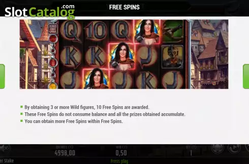 Game Features screen 2. Silver Stake slot
