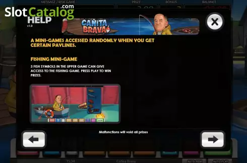 Game Features screen 5. Cañita Brava slot