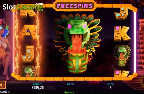 Free Spins screen 2. Jade Goddess slot