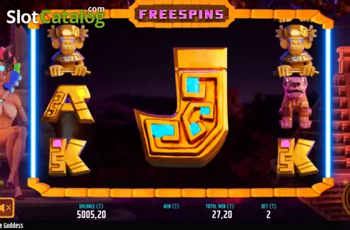 Free Spins screen 3. Jade Goddess slot