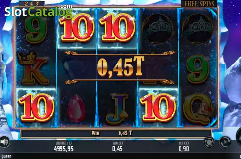 Win screen. Ice Queen (MGA Games) slot
