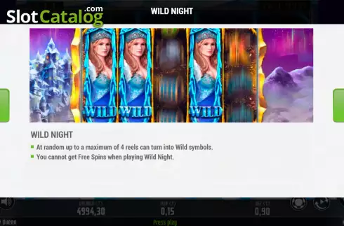 Wild screen. Ice Queen (MGA Games) slot