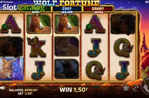 画面3. Wolf Fortune カジノスロット