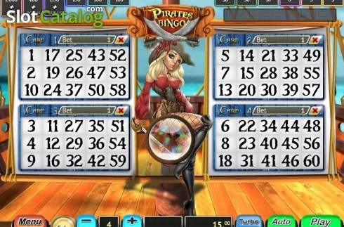 Écran2. Pirates Bingo (MGA Games) Machine à sous