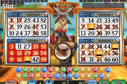 Skärmdump3. Pirates Bingo (MGA Games) slot