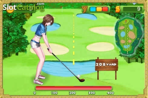 Game Screen. Let's Golf slot