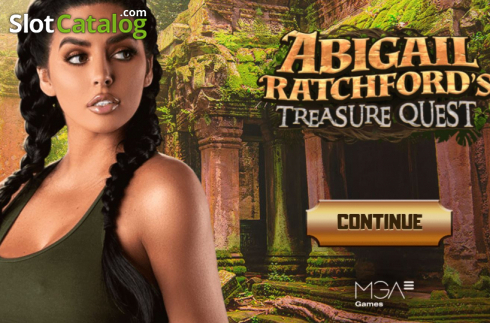 Start Screen. Abigail Ratchfords Treasure Quest slot