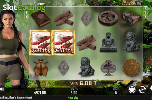 Bildschirm5. Abigail Ratchfords Treasure Quest slot
