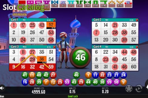 Ecran3. Arabian Bingo slot